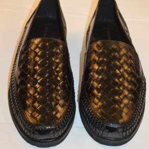 Deer Stags Men's Black Weaved Loafers 10.5D NEW